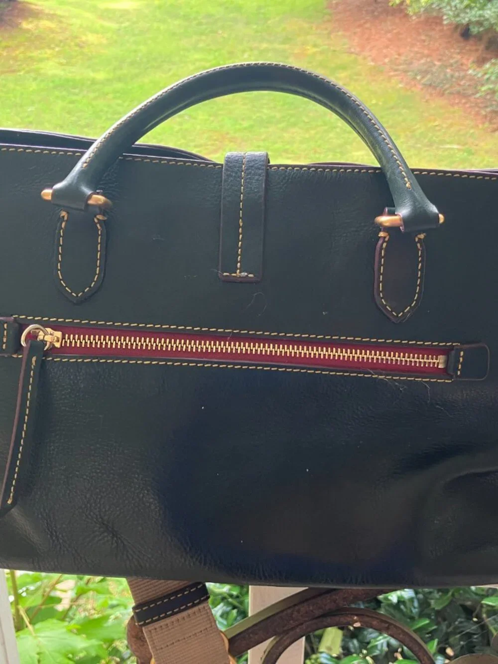 Dooney & Bourke Florentine Leather Satchel - Picture 5 of 9